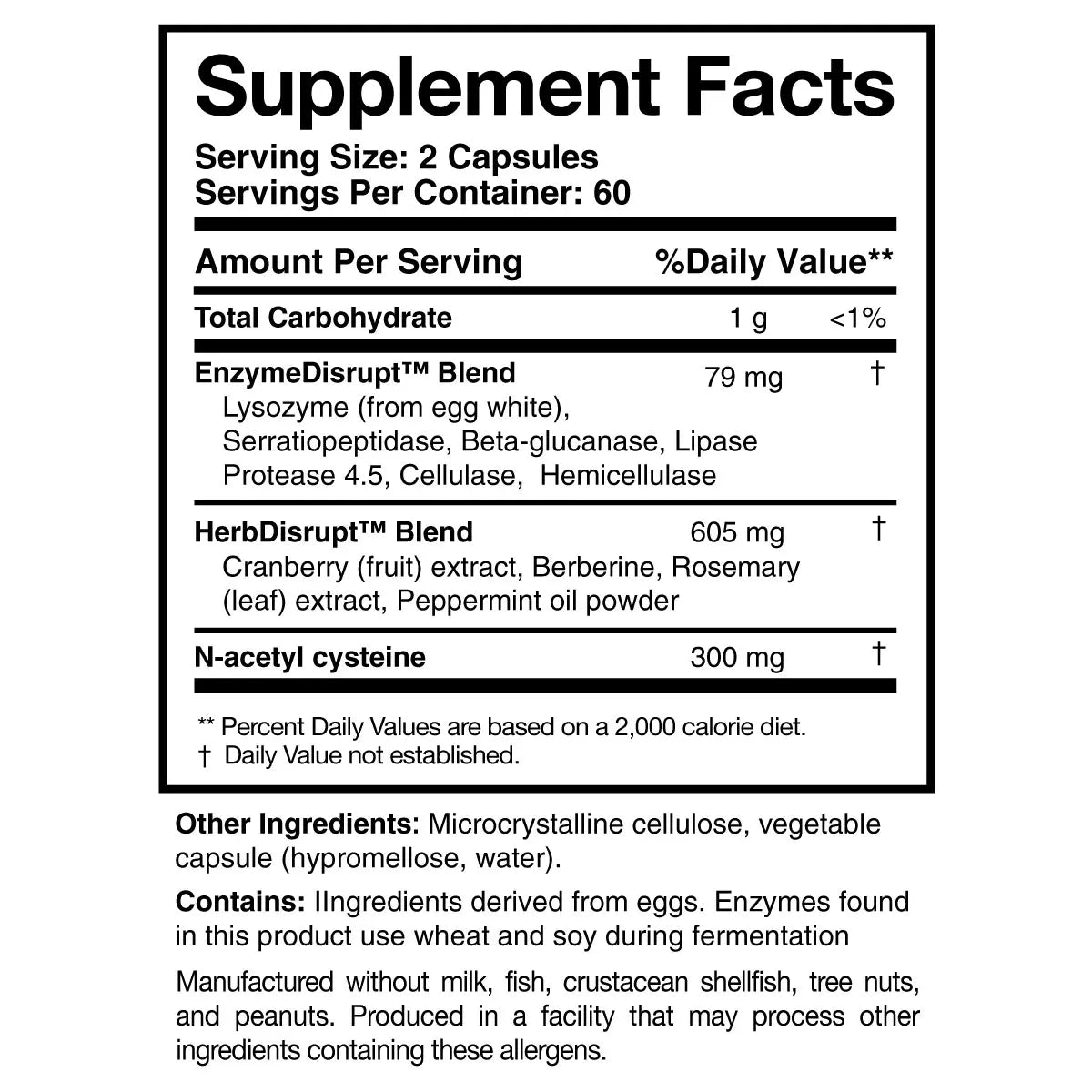 Disrupt Biofilms with BioDisrupt - 120 caps.