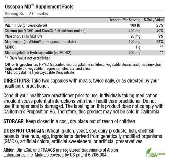 Ossopan MD - 120 caps.