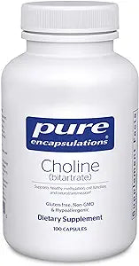 Choline (Bitartrate) - 100 caps