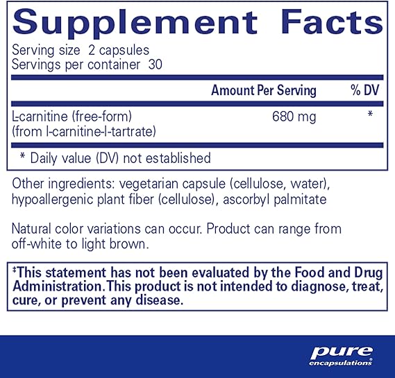 L-Carnitine - 60 caps