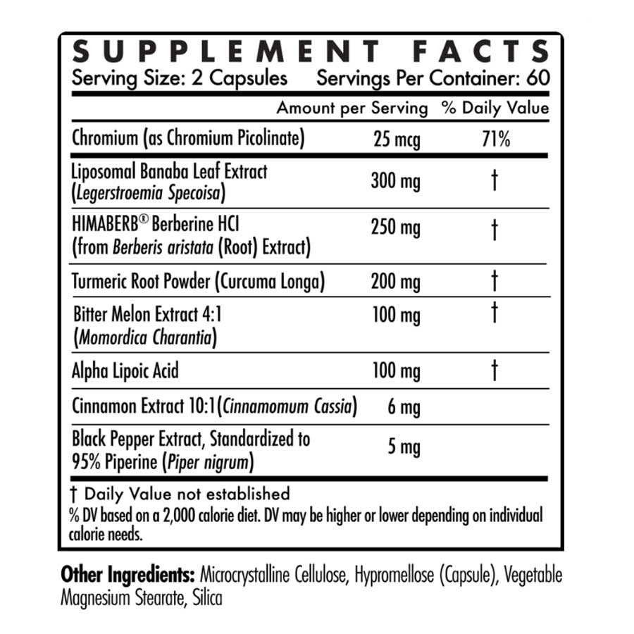 Peak Metabolism - Healthy Weight - Banaba Leaf - 60 caps.