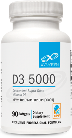 Gluten Free Vitamin D3 5000 IU for Strong Bones- 90 soft gels