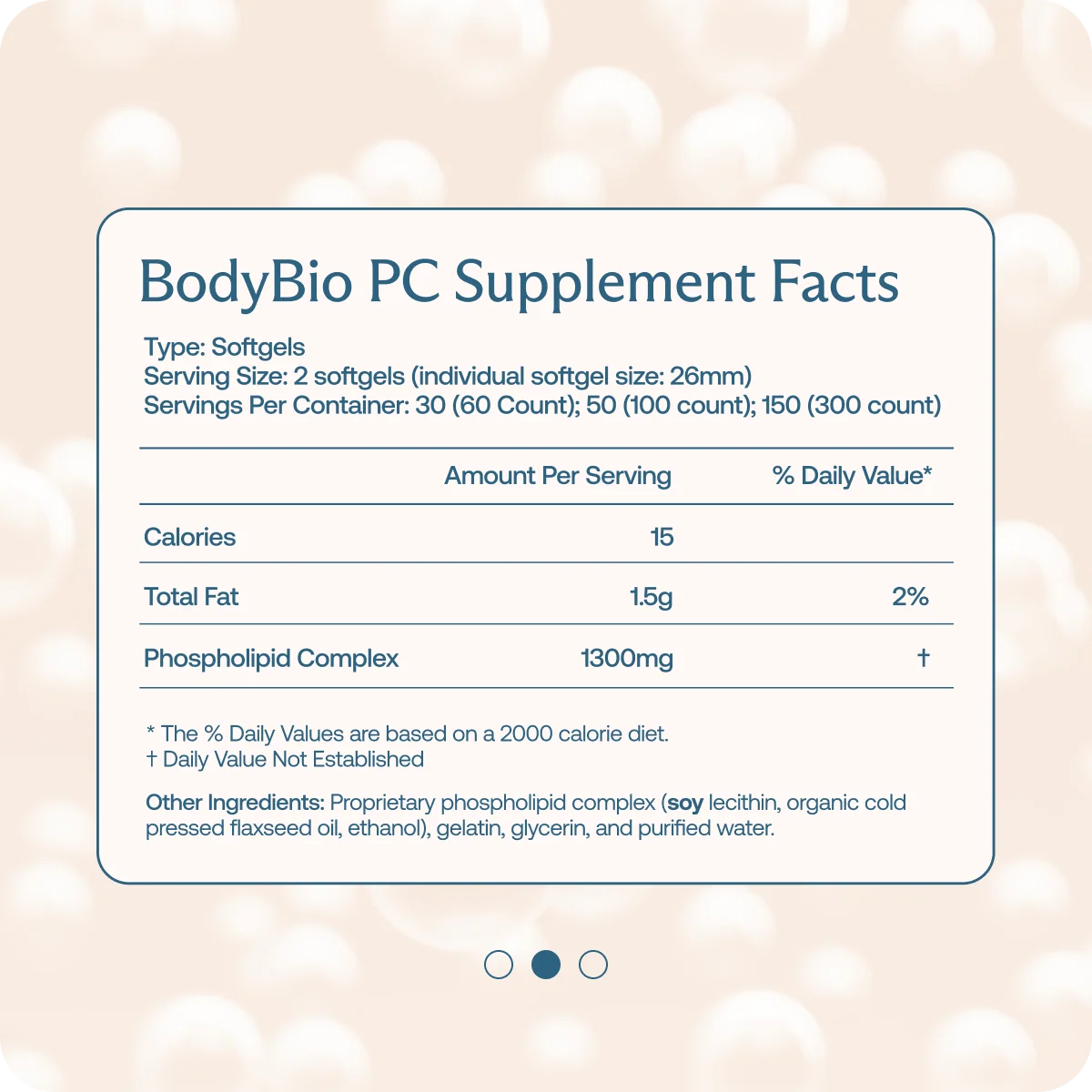 BodyBio PC (Phospholipid Complex) - 100 Sofgels