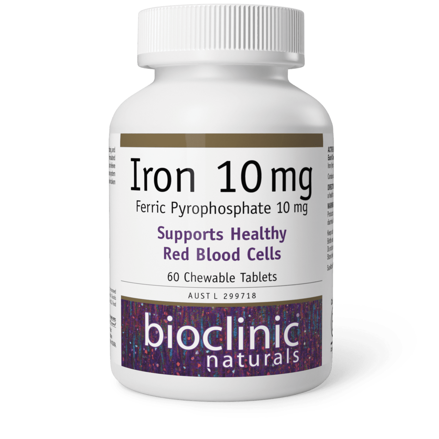 Iron 10mg - 60 Chewable Tablets