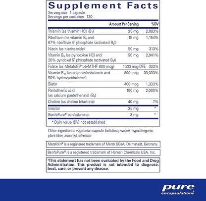PureGenomics B Complex - 120 caps