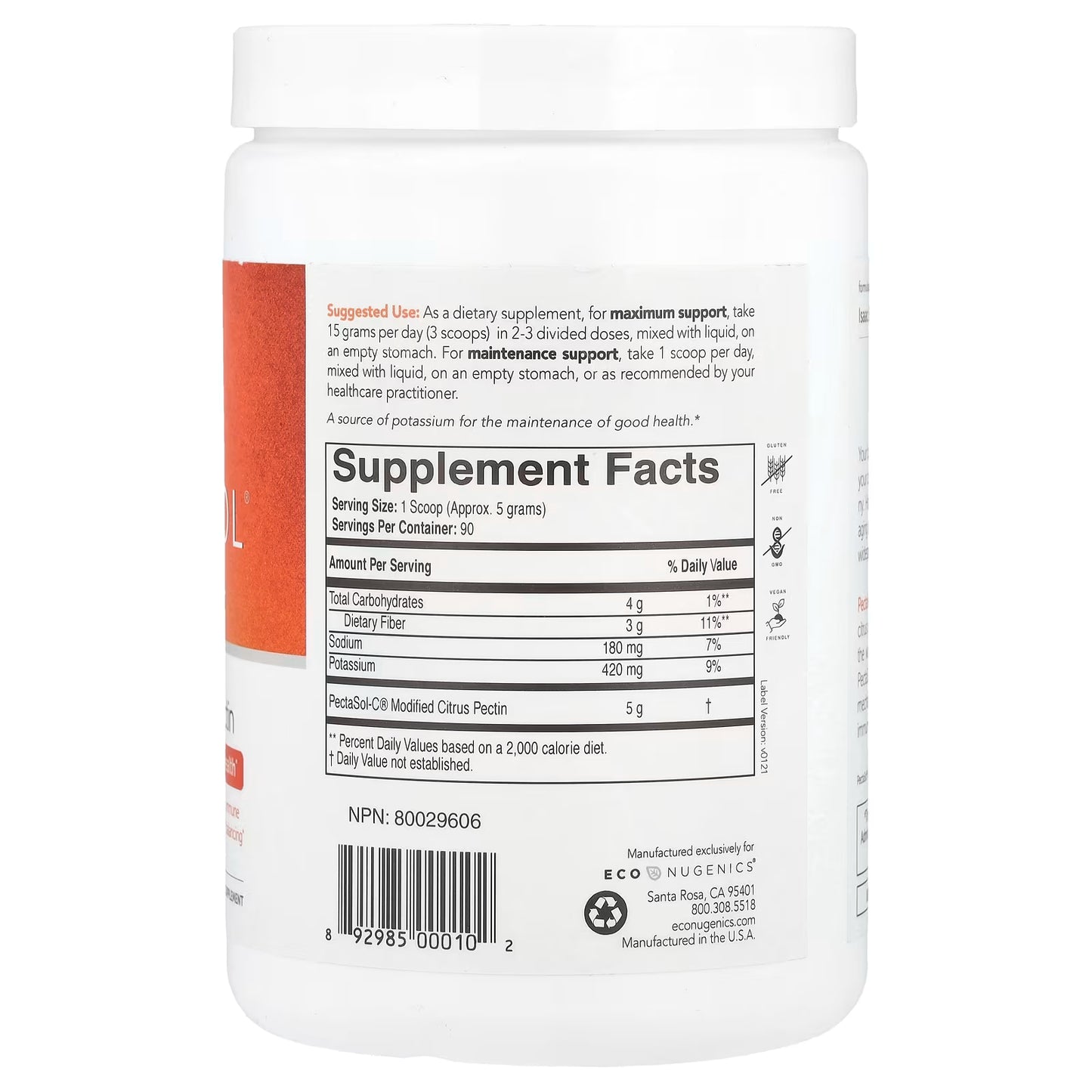 Pectasol Modified Citrus Pectin - 454 g