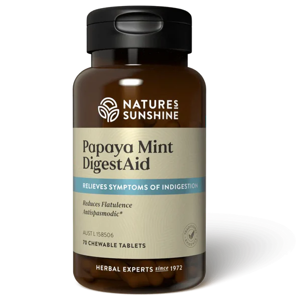 Eliminate Indigestion with Papaya Mint DigestAid - 70 chewable tabs (Exp. 10/26)