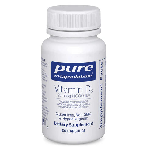 Vitamin D3 - 1,000 IU - 60 caps.