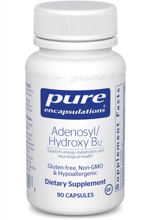 Support Your Energy Metabolism with Adenosyl/Hydroxy B12 - 90 caps.