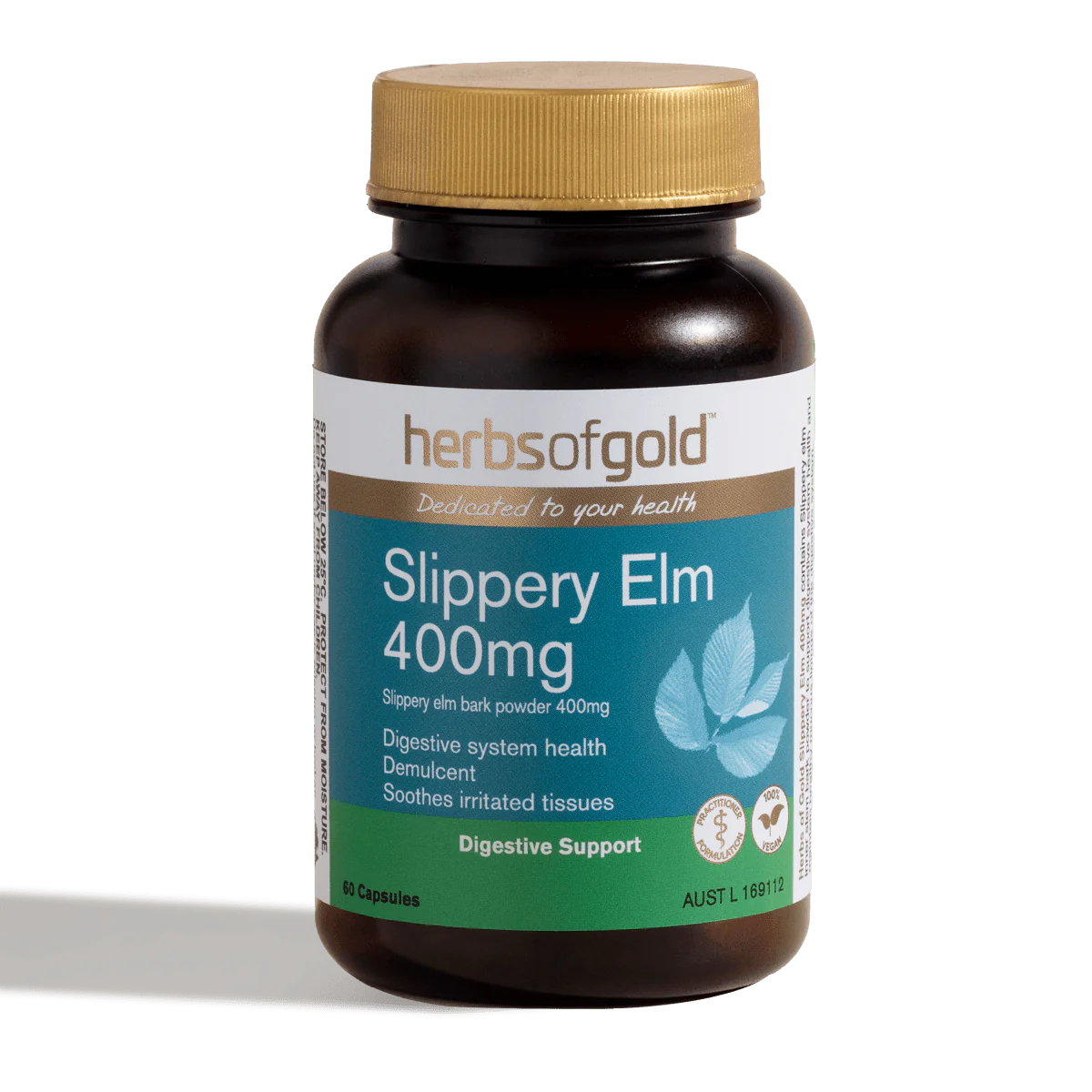 Slippery Elm 400mg - 60 caps.