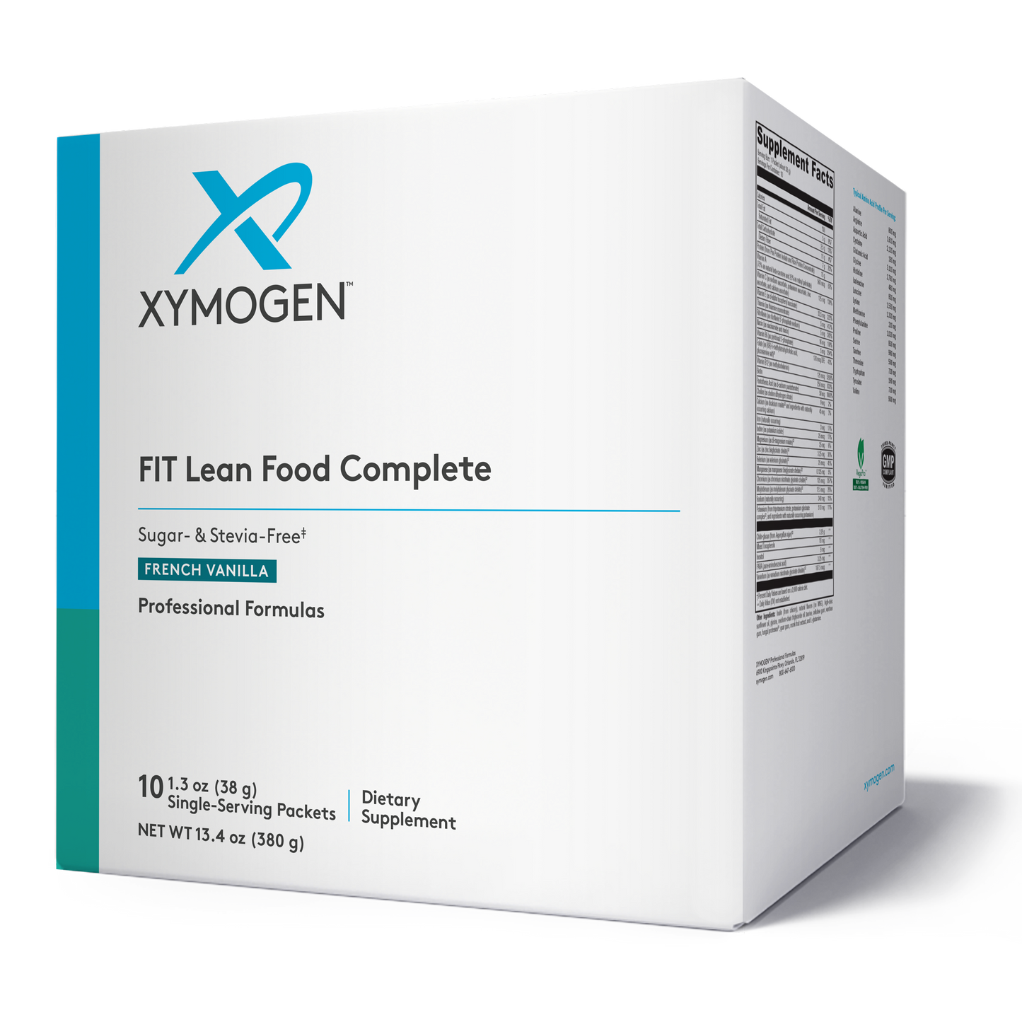 FITFOOD LEAN COMPLETE - French Vanilla - Sugar and Stevia Free - 10 packets