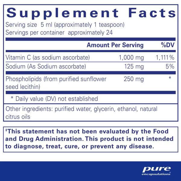 Liposomal Vitamin C Liquid - 120 ml