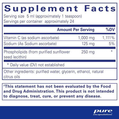 Liposomal Vitamin C Liquid - 120 ml
