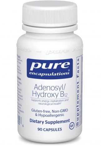 Support Your Energy Metabolism with Adenosyl/Hydroxy B12 - 90 caps (on backorder).