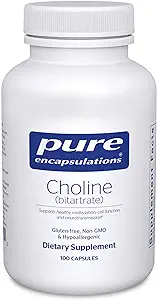 Choline (Bitartrate)  -  100 caps